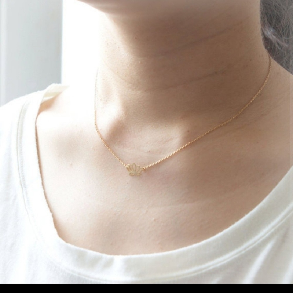 NOW AVAILABLE!! lotus pennant necklace
